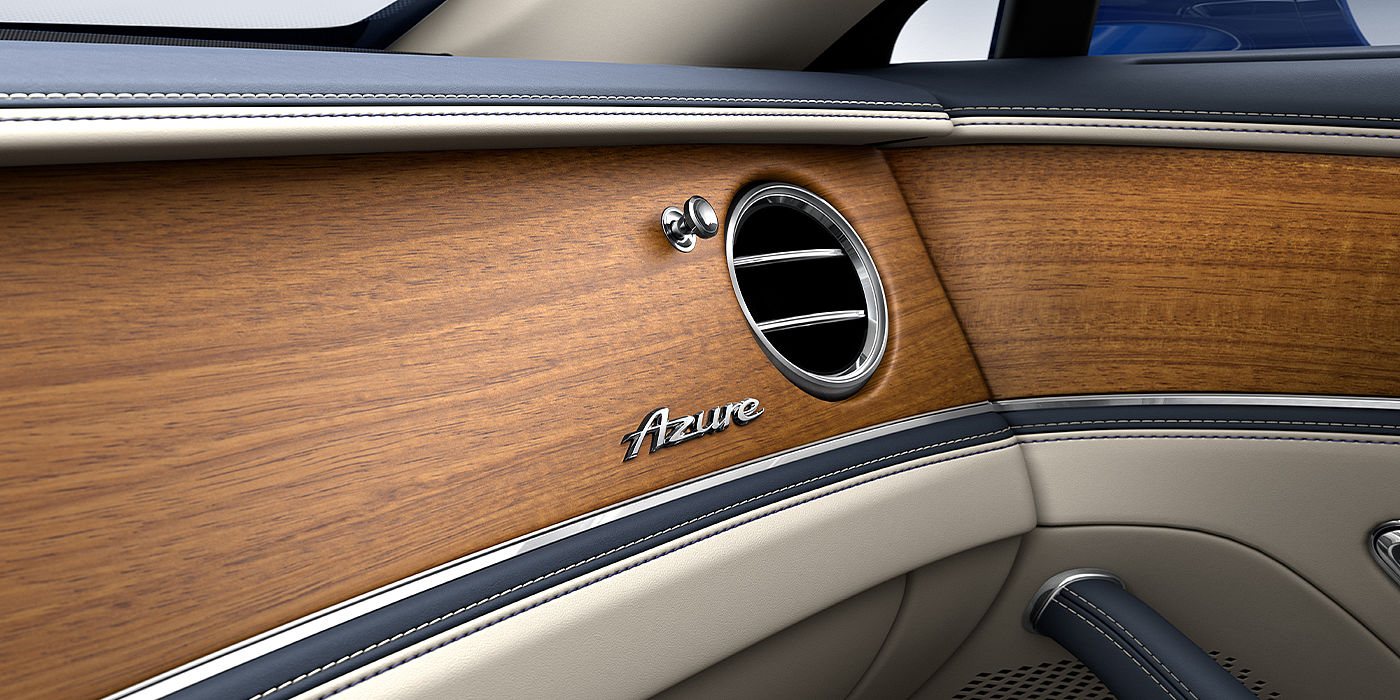 Bentley Baku Bentley Flying Spur Azure sedan interior Open Pore Koa veneer close up