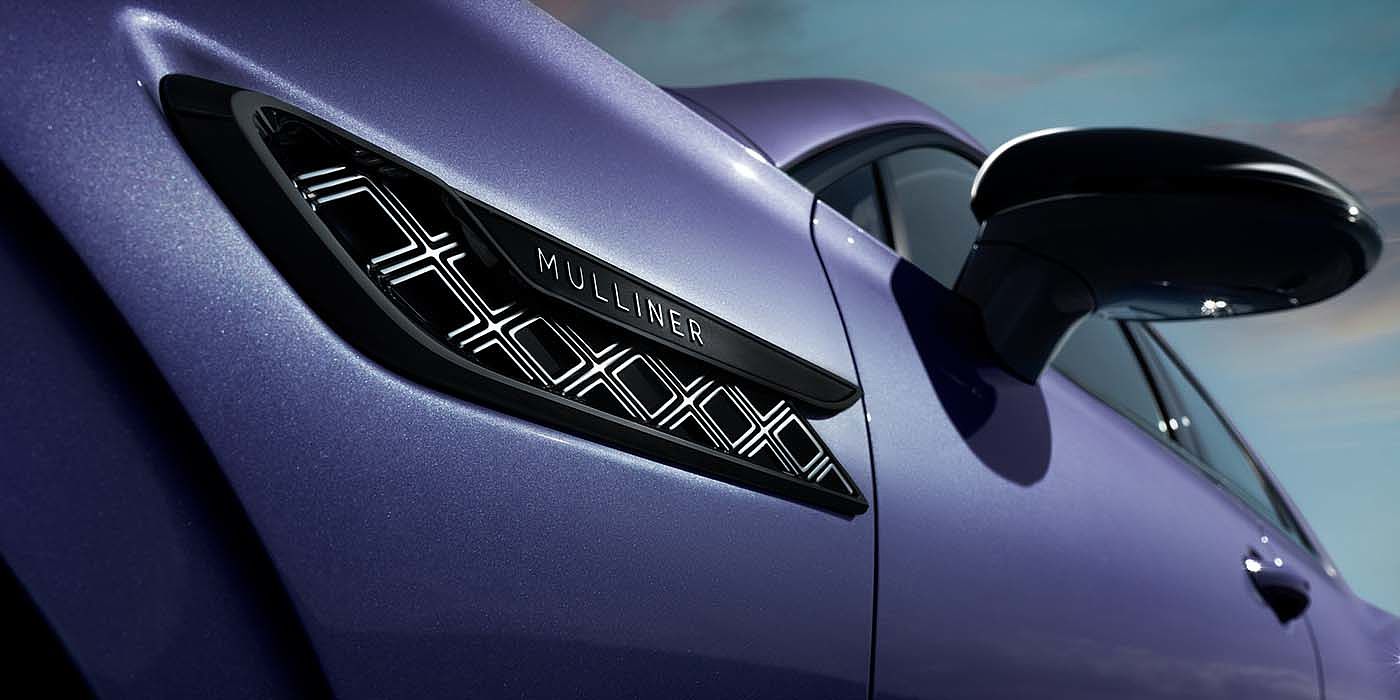 Bentley Baku Bentley Flying Spur Mulliner in Tanzanite Purple paint with Blackline Specification wing vent